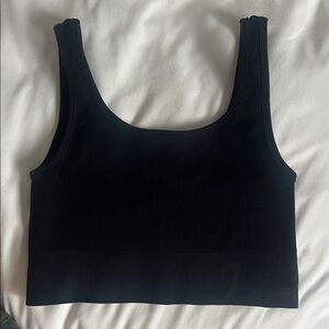 ARITZIA The Group Babaton Cropped Black Tank Top